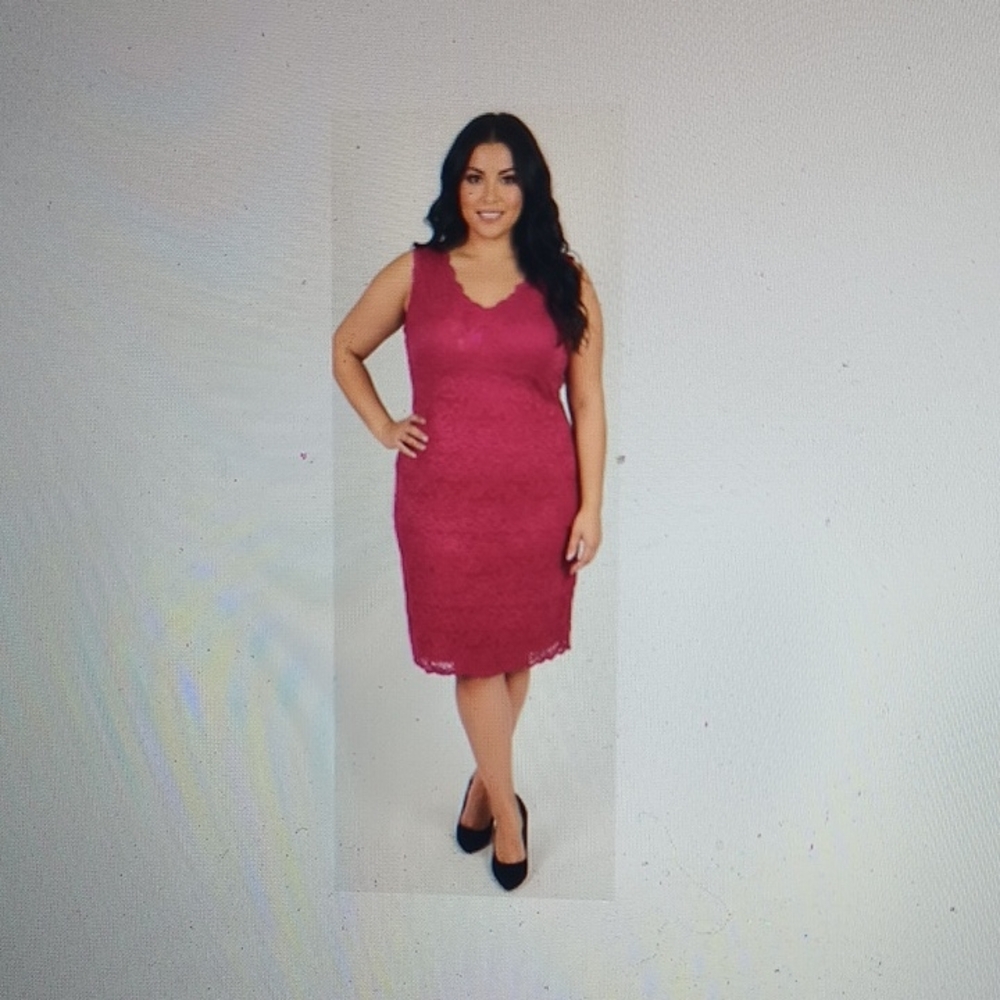 Hanky Panky Fuchsia Lace Mini Dress